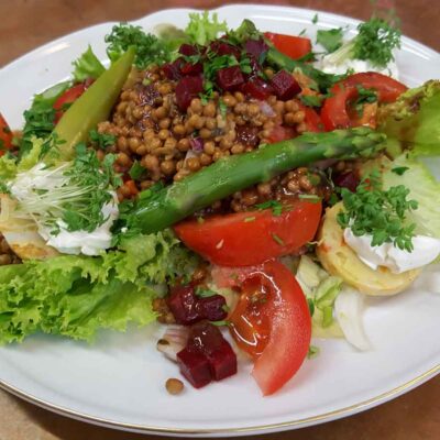 Linsen-Tomaten-Salat