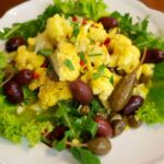 Rezept: veganer Blumenkohl-Salat aus Kalabrien