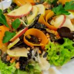 Belugalinsen-Krautsalat mit Birnendressing - vegan -