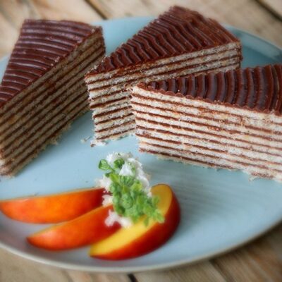 Karlsbader Oblaten-Torte - Kuchen ohne Backen