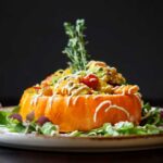 vegan gefüllter Quinoa-Kürbis - schnell, einfach & lecker