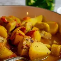 Kartoffel Kochbananen Eintopf - vegan
