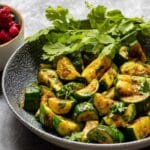 leckeres veganes Zucchini-Sabzi ohne viel Aufwand