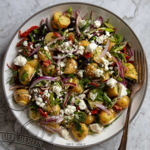 würziger griechischer Kartoffelsalat